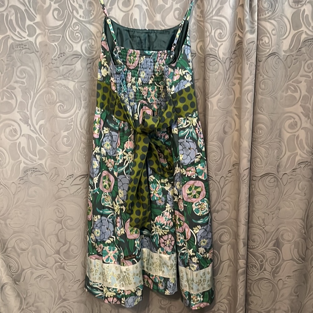 Matilda Jane House of Clouds Floral and Polka Dot Dress EUC Large - Picture 5 of 8